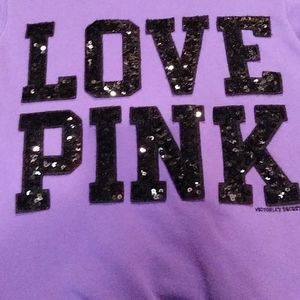 💜BLINGED OUT💜 PINK SHERPA LINED FULL ZIP HOODIE